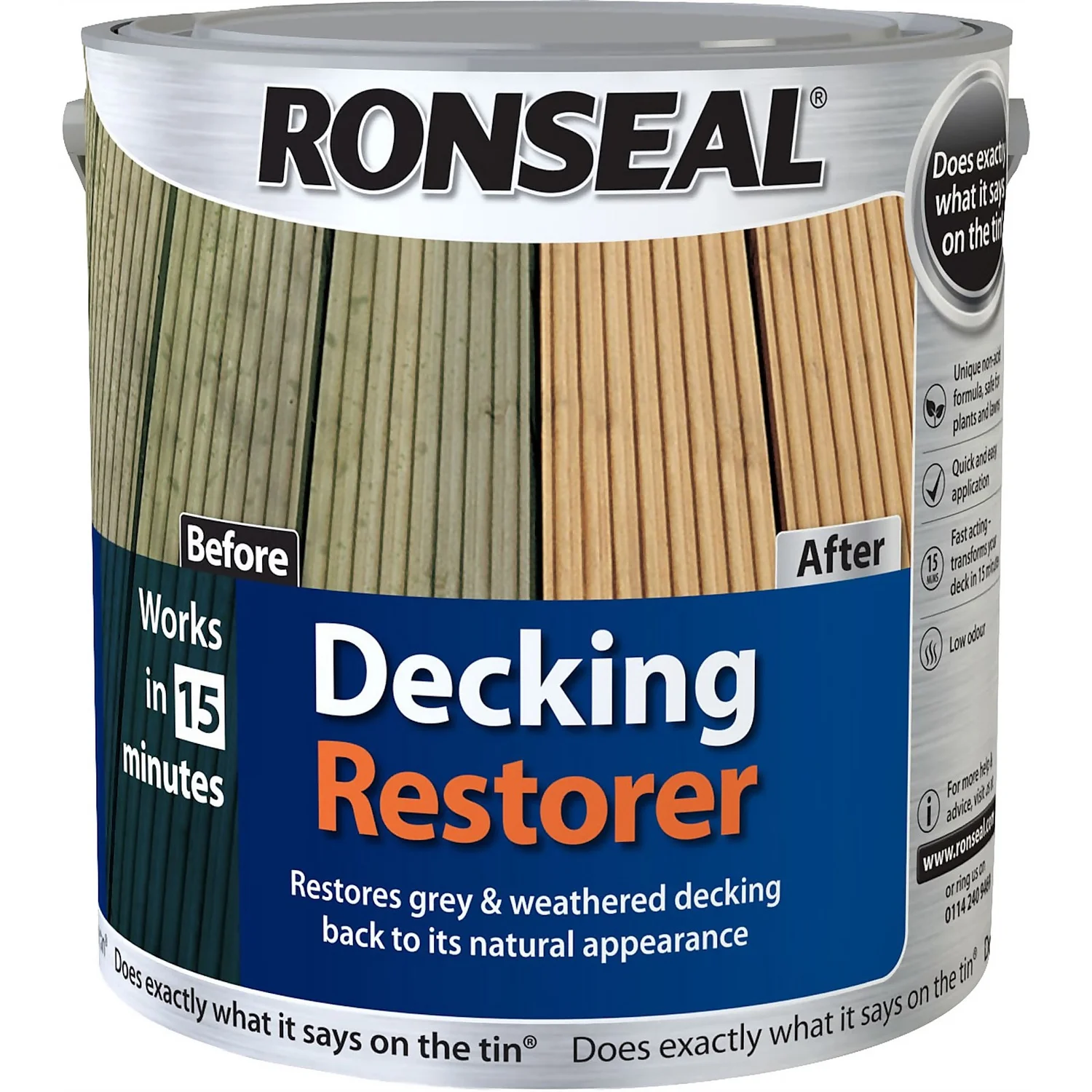 Ronseal Decking Restorer - 2.5L 1 Ronseal Decking Restorer - 2.5L