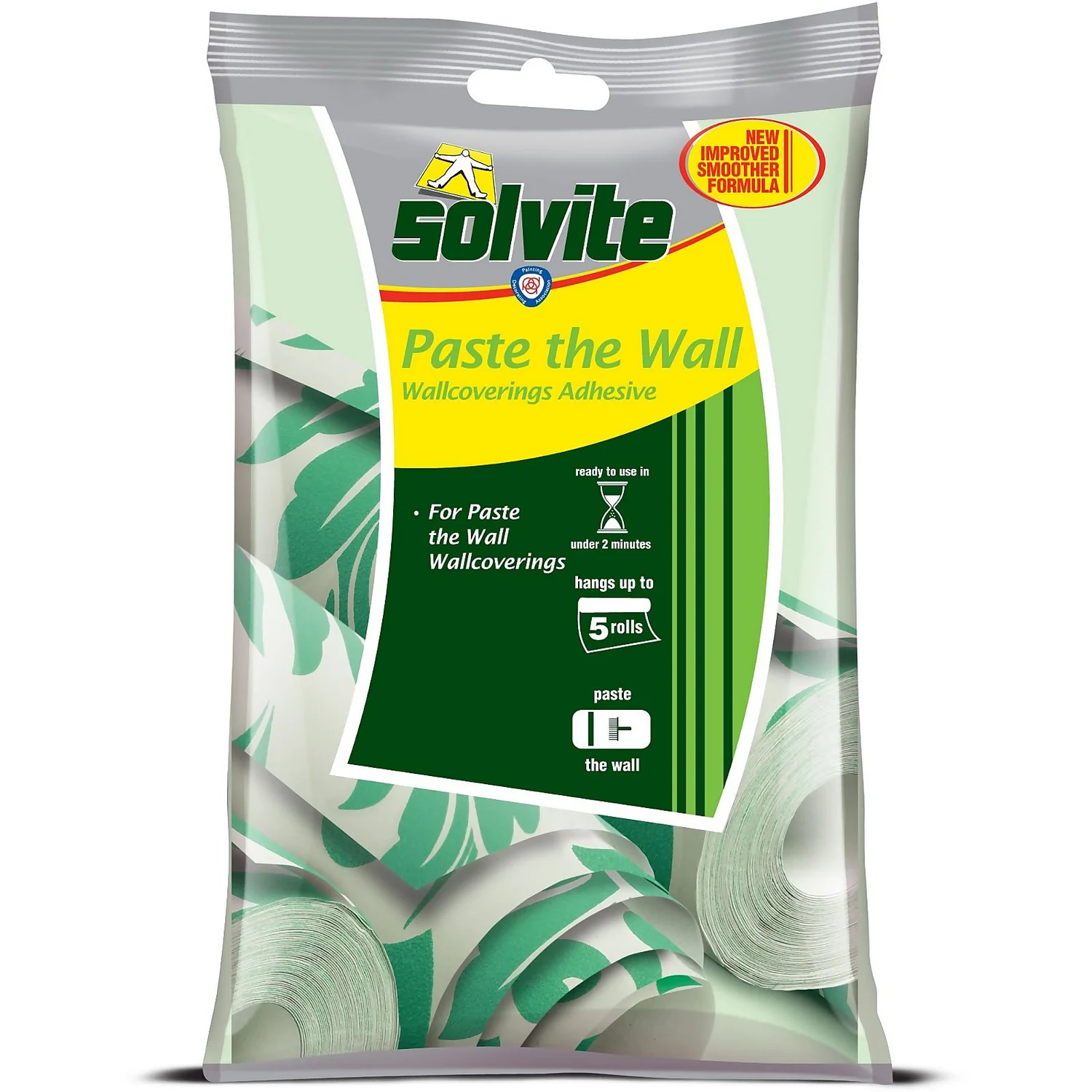 Solvite Paste The Wall Wallpaper Adhesive - 5 Rolls 1 Solvite Paste The Wall Wallpaper Adhesive - 5 Rolls