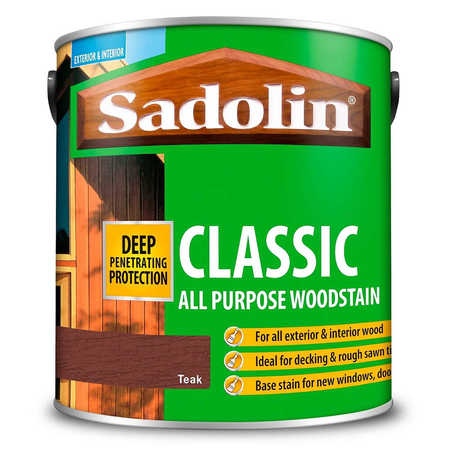 Sadolin Classic All Purpose Woodstain Teak - 2.5L 6 Sadolin Classic All Purpose Woodstain Teak - 2.5L - Image 6