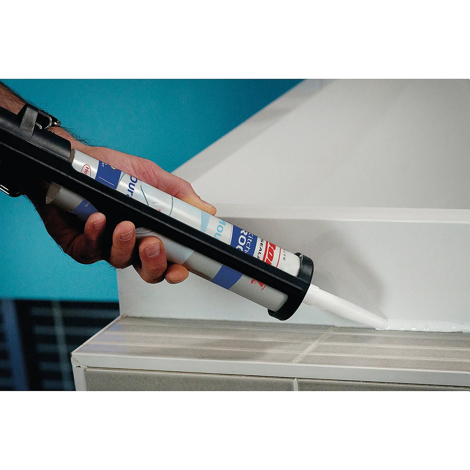 UniBond Healthy Kitchen & Bathroom Silicone Sealant Anti Mould White Cartridge 274g 2 UniBond Healthy Kitchen & Bathroom Silicone Sealant Anti Mould White Cartridge 274g - Image 2