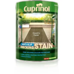 Cuprinol Anti-Slip Decking Stain - Country Cedar - 5L
