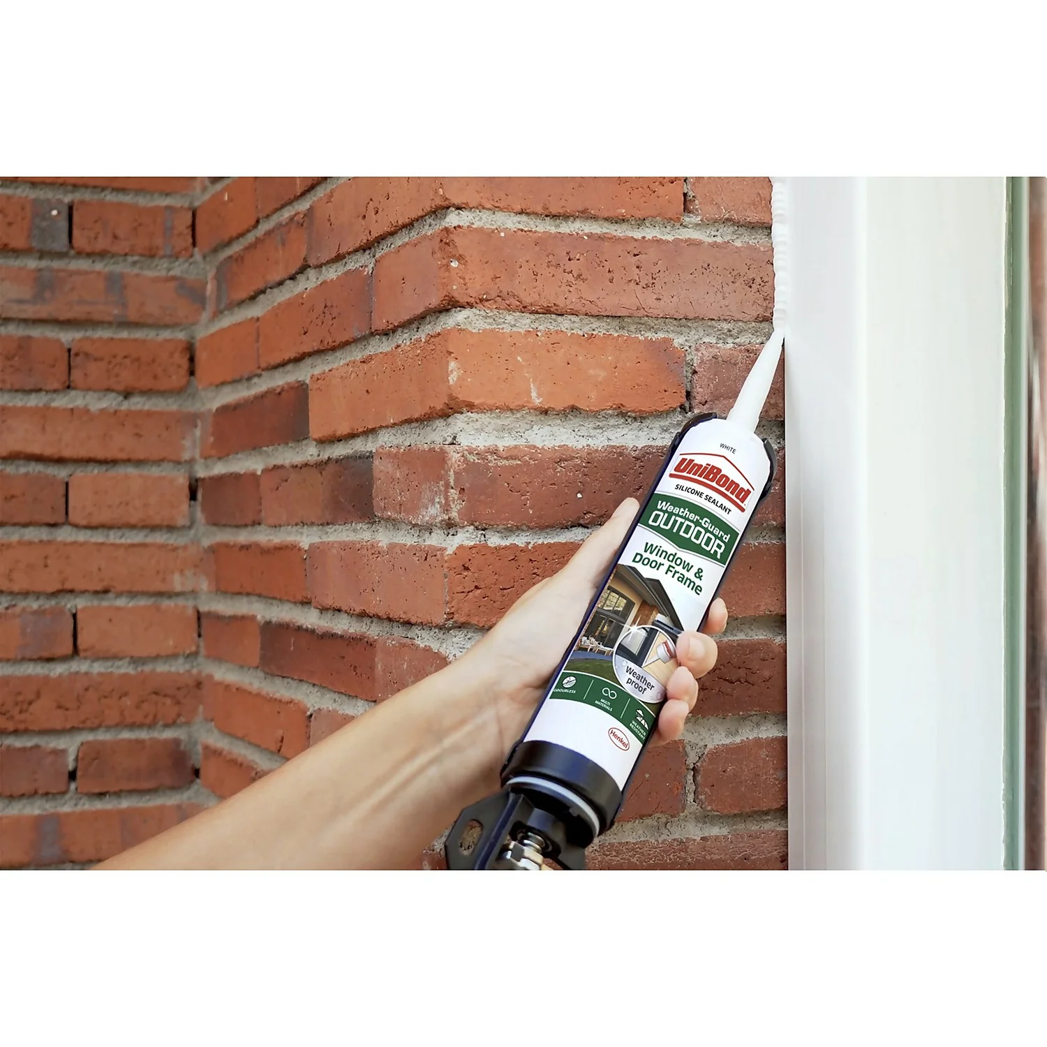 UniBond Window And Door Frame Outdoor Sealant - White Cartridge 392g 3 UniBond Window And Door Frame Outdoor Sealant - White Cartridge 392g - Image 3