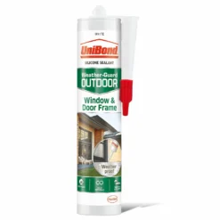UniBond Window And Door Frame Outdoor Sealant - White Cartridge 392g