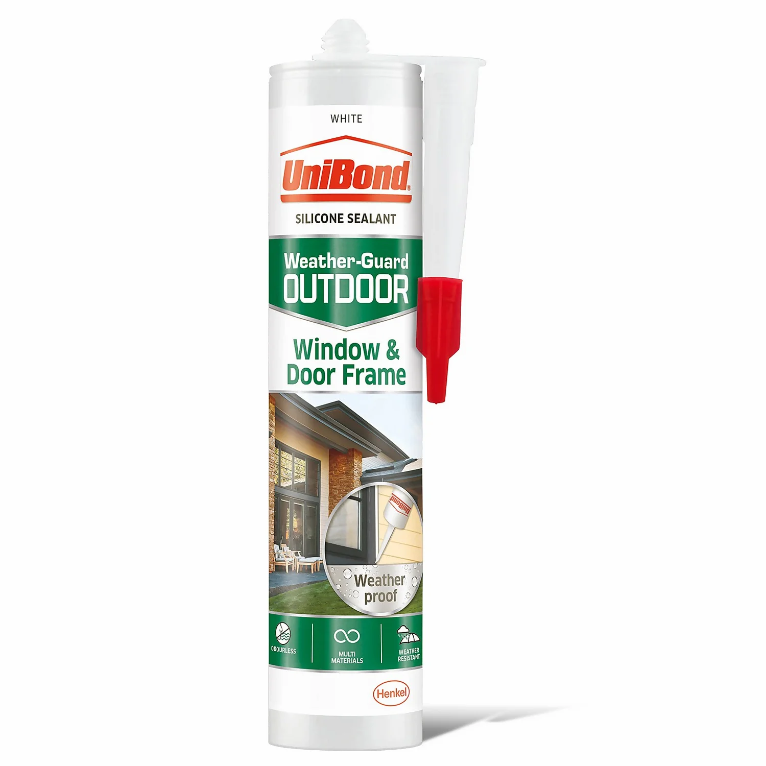 UniBond Window And Door Frame Outdoor Sealant - White Cartridge 392g 1 UniBond Window And Door Frame Outdoor Sealant - White Cartridge 392g