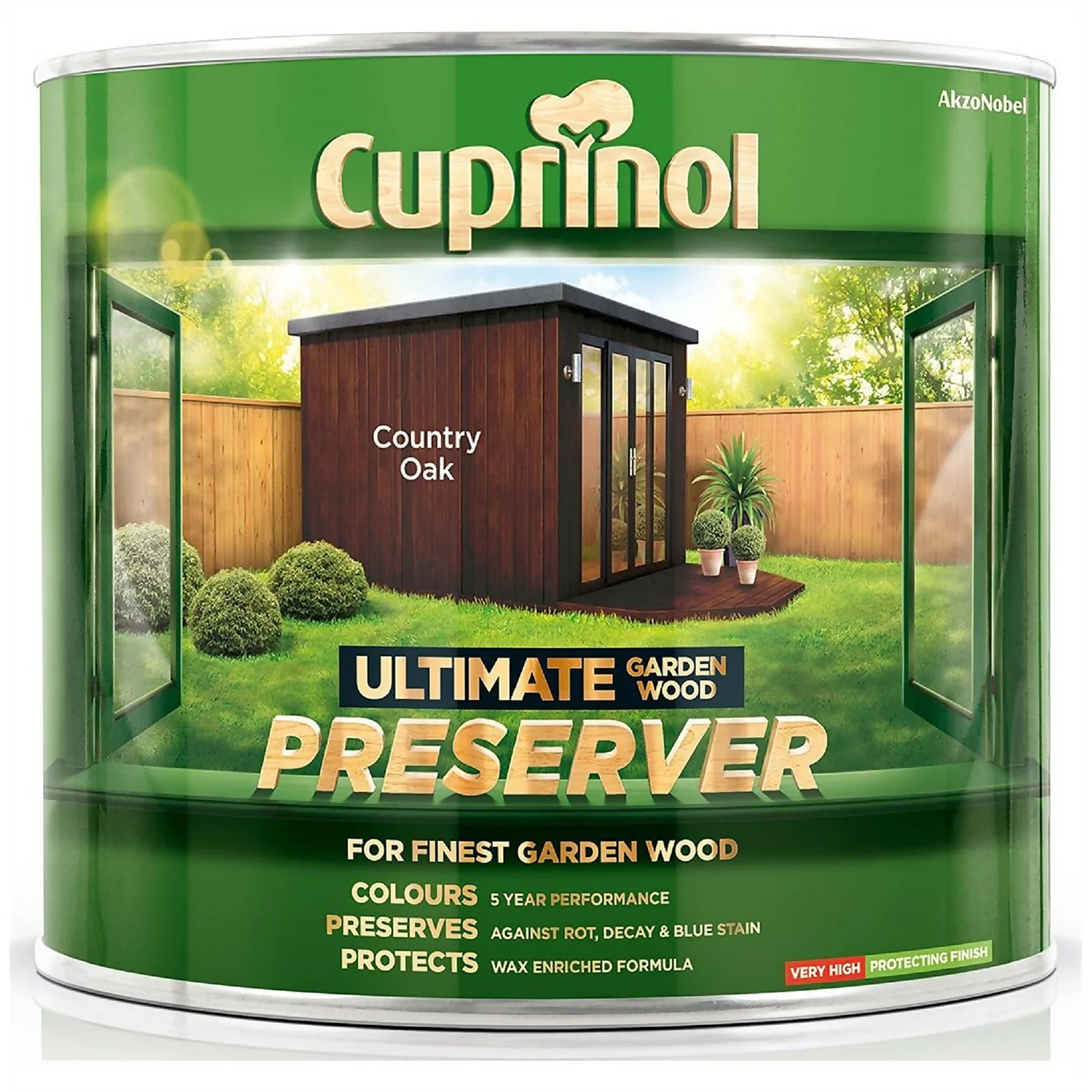 Cuprinol Ultimate Preserver - Country Oak - 1L 1 Cuprinol Ultimate Preserver - Country Oak - 1L