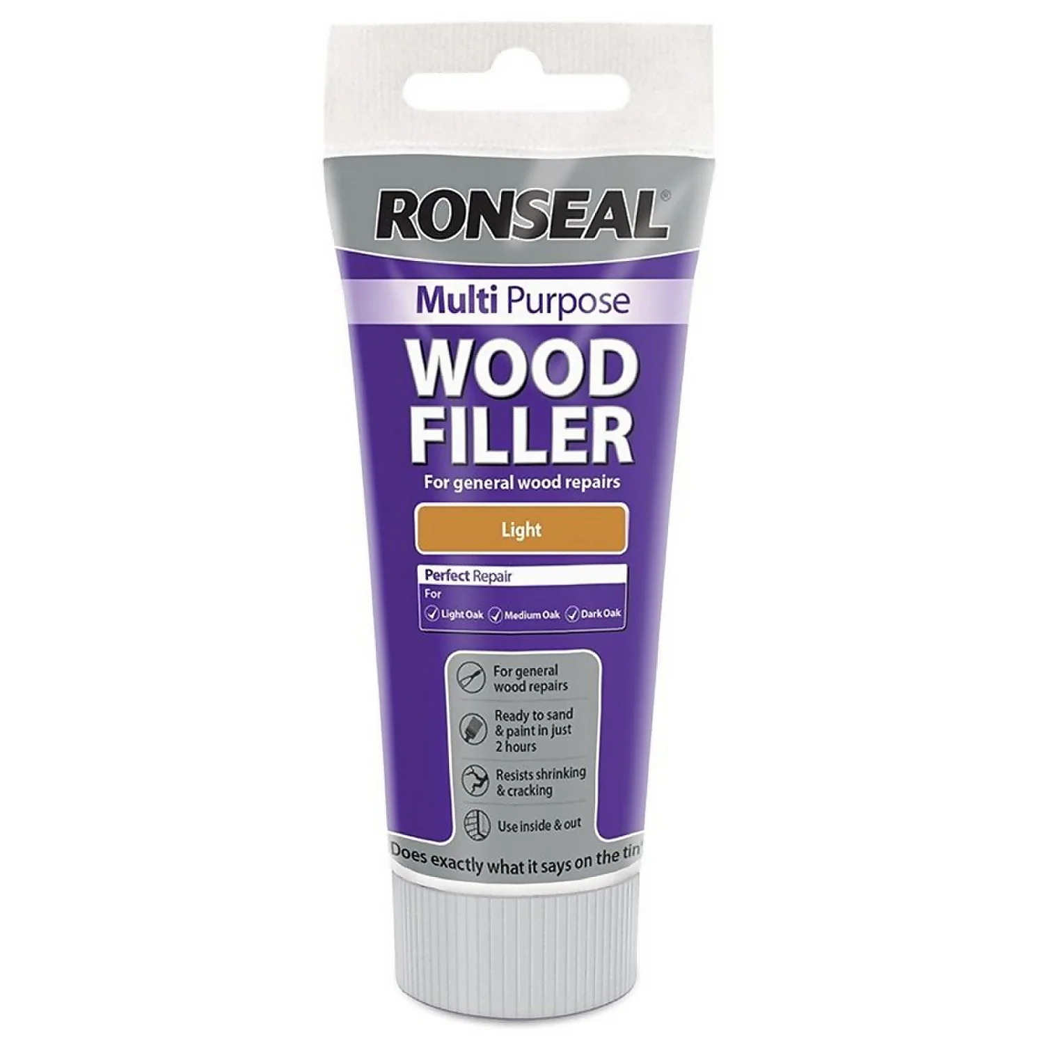 Ronseal Multipurpose Wood Filler Tube - Light - 100g 1 Ronseal Multipurpose Wood Filler Tube - Light - 100g