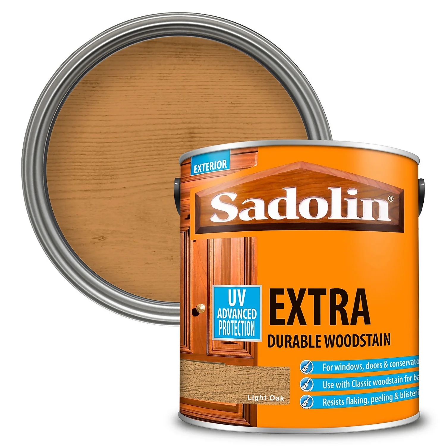 Sadolin Extra Durable Woodstain Light Oak - 2.5L 1 Sadolin Extra Durable Woodstain Light Oak - 2.5L