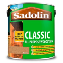 Sadolin Classic All Purpose Woodstain Natural - 2.5L -Haris Home Shop 12813205 7734951404451878