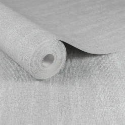 Boutique HWV Chenille Silver Wallpaper -Haris Home Shop 12814807 1464833195274737