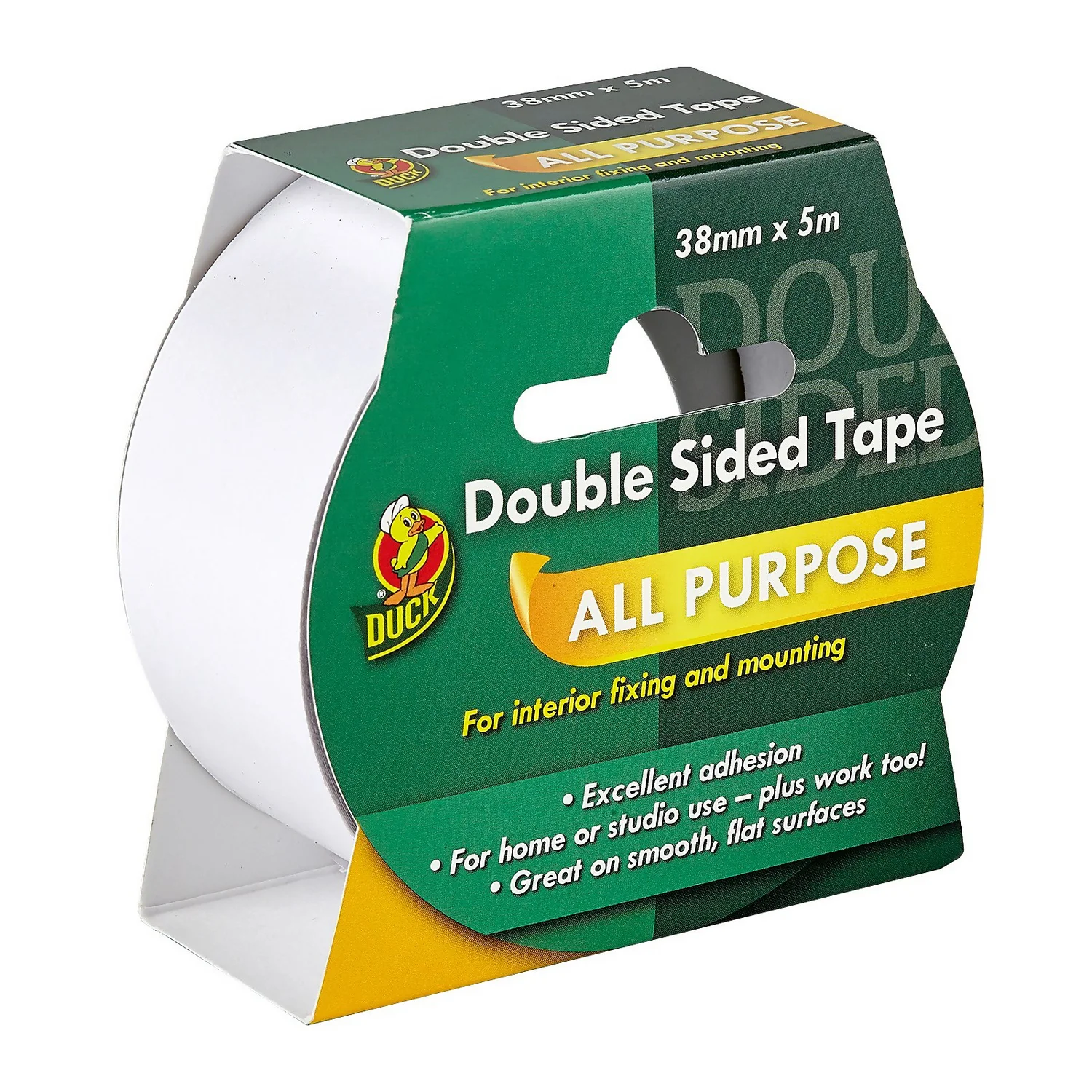 Duck Double Sided Tape - 38mm X 5m 1 Duck Double Sided Tape - 38mm X 5m