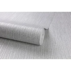 Grandeco Quartz Plain Grey Wallpaper -Haris Home Shop 12826854 1134876703658927