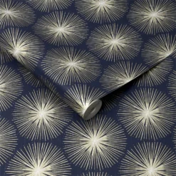 Sublime Fire Circle Gold Wallpaper -Haris Home Shop 12828920 1714833171829665