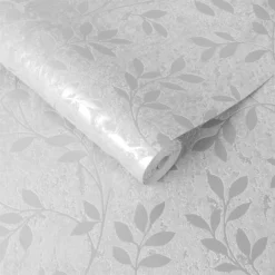 Superfresco Milan Trail Silver Wallpaper -Haris Home Shop 12829363 4164833171383148