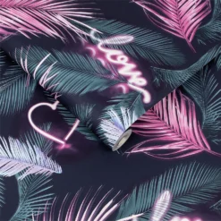 Fresco Neon Love Wallpaper -Haris Home Shop 12831413 1514843450767156