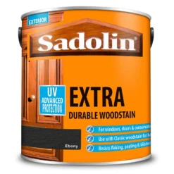 Sadolin Extra Durable Woodstain Ebony - 2.5L -Haris Home Shop 12832497 5004951407132633