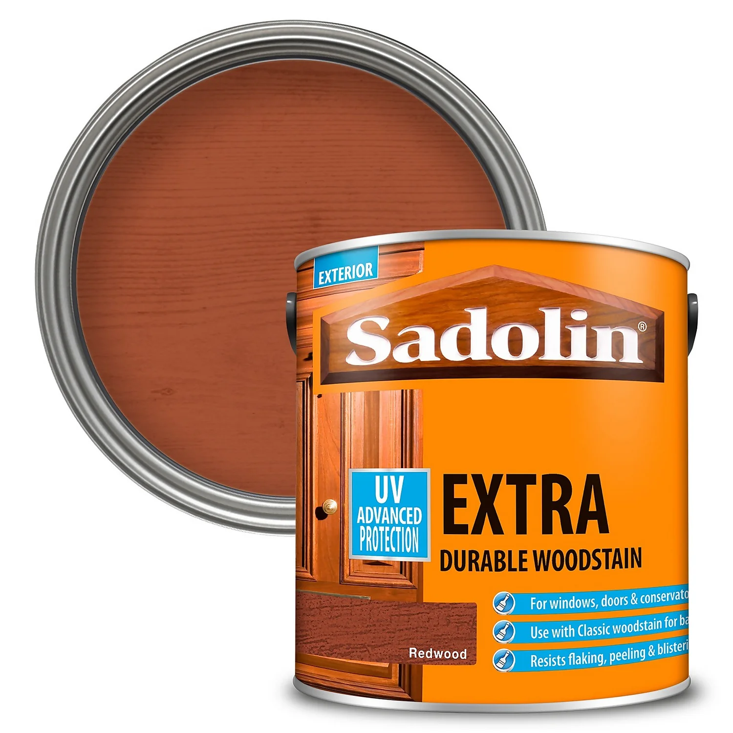 Sadolin Extra Durable Woodstain Redwood - 2.5L 1 Sadolin Extra Durable Woodstain Redwood - 2.5L