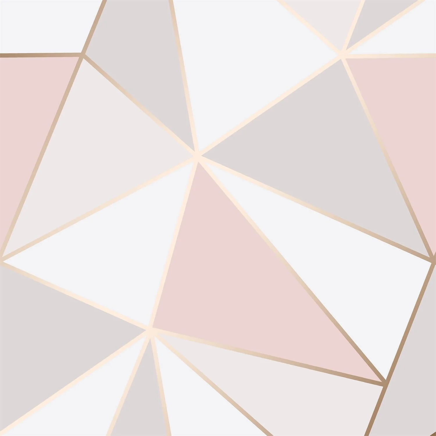 Fresco Apex Geometric Wallpaper - Pink & Rose Gold 1 Fresco Apex Geometric Wallpaper - Pink & Rose Gold