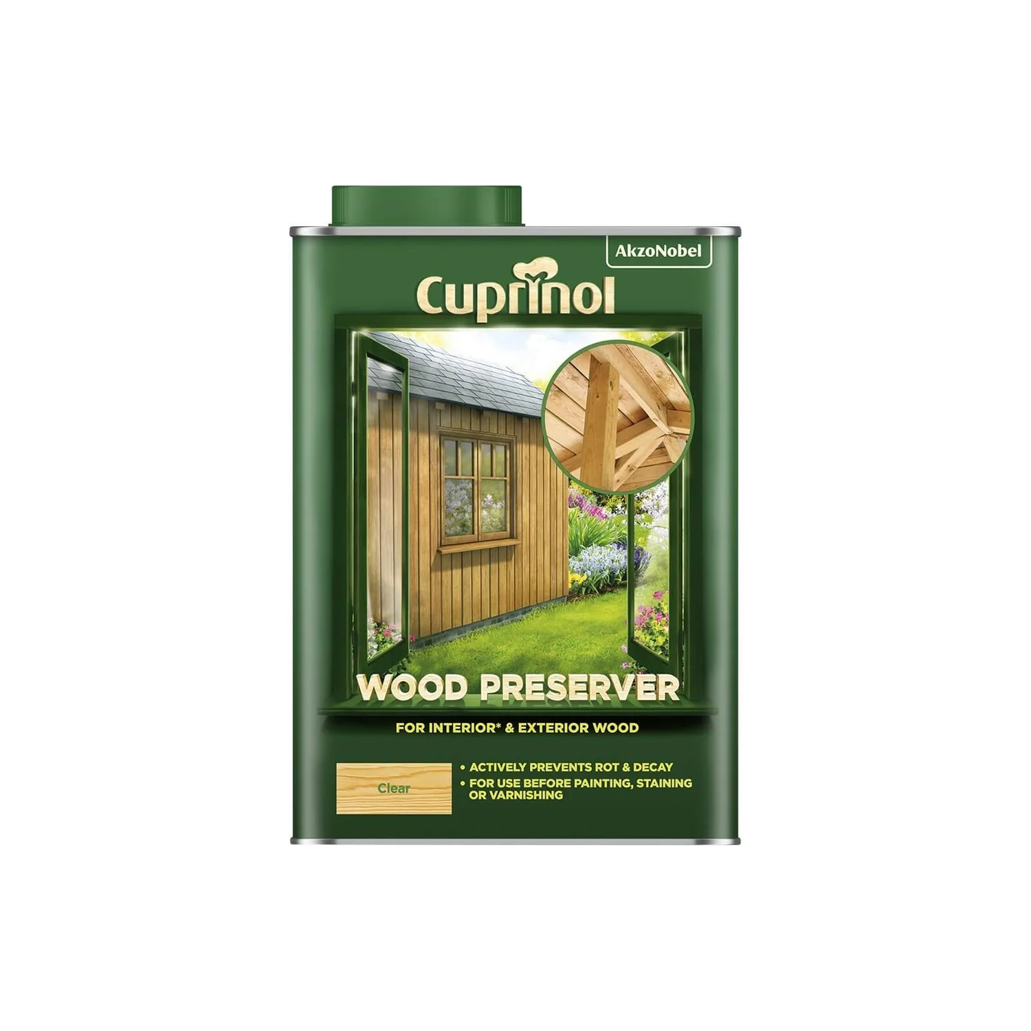 Cuprinol Wood Preserver - Clear - 1L 1 Cuprinol Wood Preserver - Clear - 1L