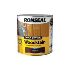 Ronseal Quick Drying Woodstain Walnut Satin - 2.5L -Haris Home Shop 12837749 1084949525407065