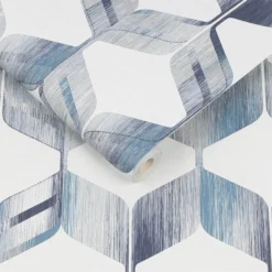 Fresco Maya Wallpaper - Blue 5 Fresco Maya Wallpaper - Blue -Haris Home Shop 12837893 8214833225464385