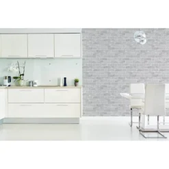 Contour Grey Tile Wallpaper -Haris Home Shop 12838176 1024833222799470