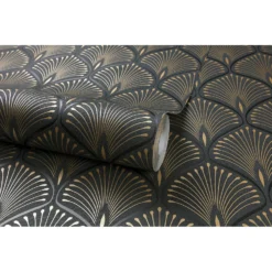 Grandeco Layla Black Wallpaper -Haris Home Shop 12839835 1654875696560847