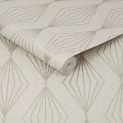 Boutique Marquise Geometric Pearl Wallpaper -Haris Home Shop 12840857 1094833229125090