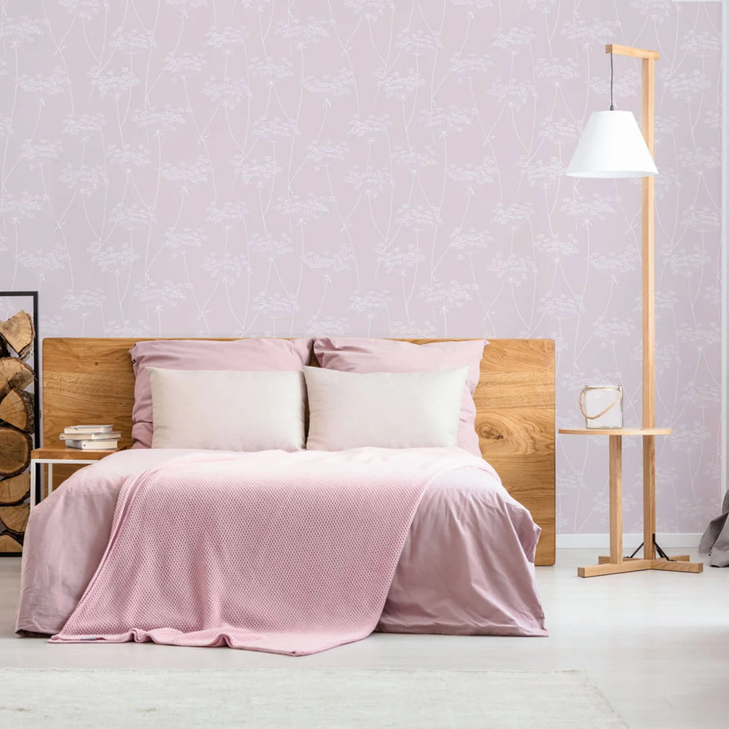 Superfresco Easy Floral Embossed Pink Wallpaper 2 Superfresco Easy Floral Embossed Pink Wallpaper - Image 2