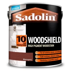 Sadolin Woodshield Woodstain Mahogany - 2.5L -Haris Home Shop 12841668 6344951407062949