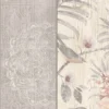 Belgravia Decor Rosa Smooth Fern Panel Blush And Grey Wallpaper