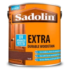 Sadolin Extra Durable Woodstain Teak - 2.5L -Haris Home Shop 12842816 5154951407175113
