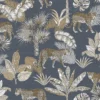 Grandeco Life Jungle Fever Leopard Charcoal Wallpaper