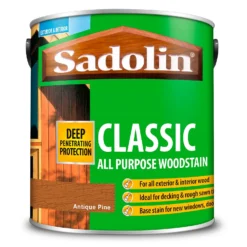 Sadolin Classic All Purpose Woodstain Antique Pine - 2.5L -Haris Home Shop 12845189 1554955540987586