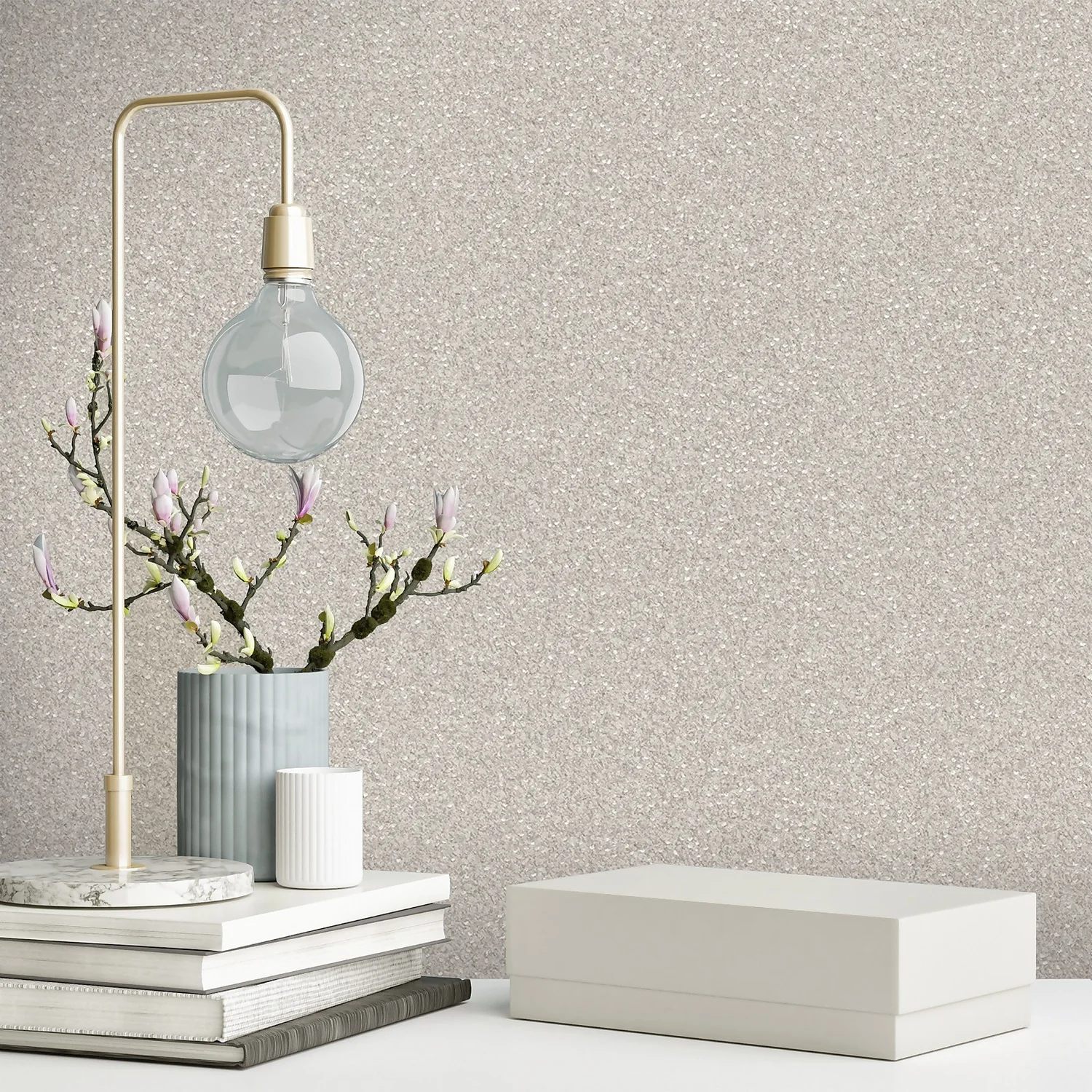 Belgravia Décor Amalfi Sequin Textured Silver Wallpaper 2 Belgravia Décor Amalfi Sequin Textured Silver Wallpaper - Image 2