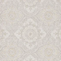 Grandeco Boutique Clarence Saran Grey Wallpaper