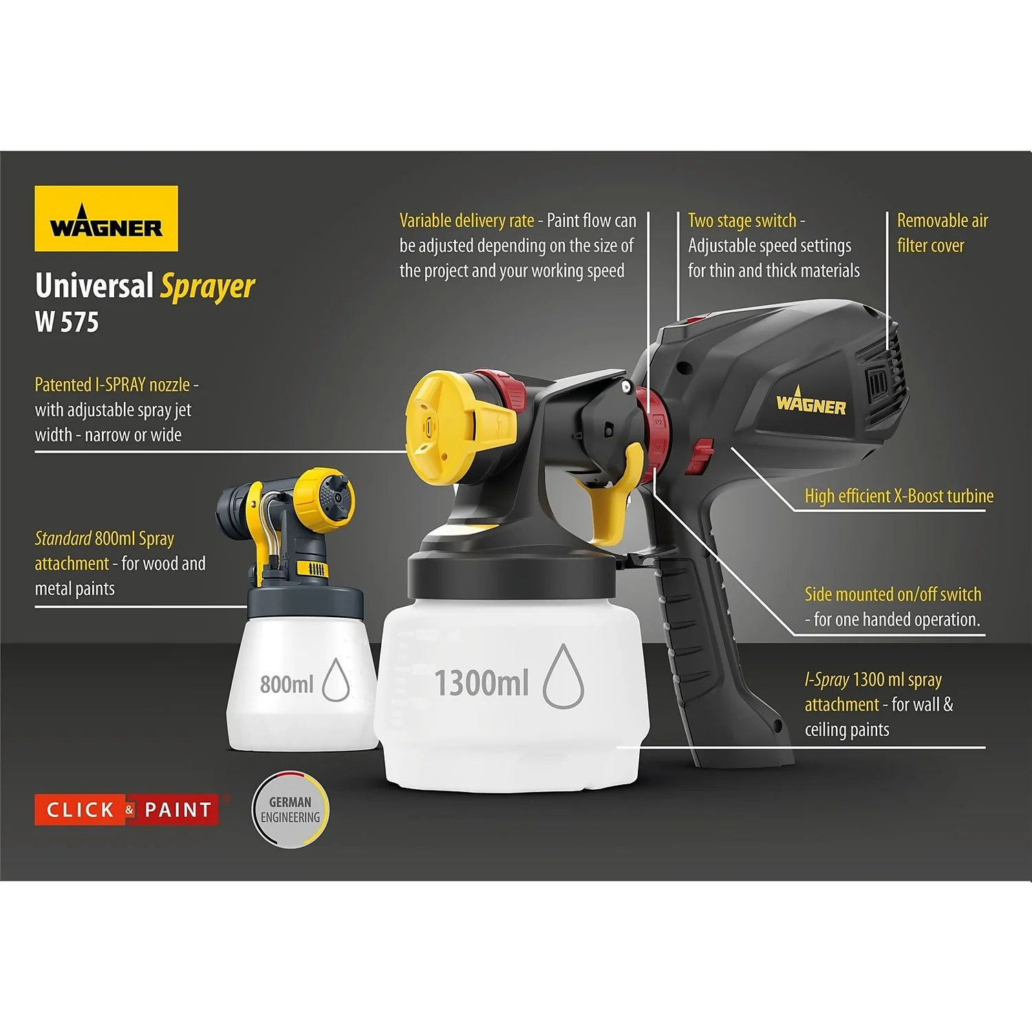 Wagner Flexio W575 Universal Sprayer 6 Wagner Flexio W575 Universal Sprayer - Image 6