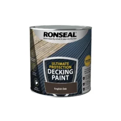 Ronseal Ultimate Protection Decking Paint English Oak - 2.5L -Haris Home Shop 12889264 8184942291318605