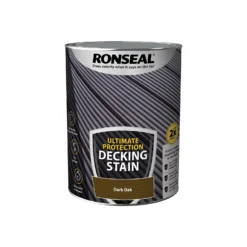 Ronseal Ultimate Protection Decking Stain Dark Oak - 5L -Haris Home Shop 12889275 1324949798339160