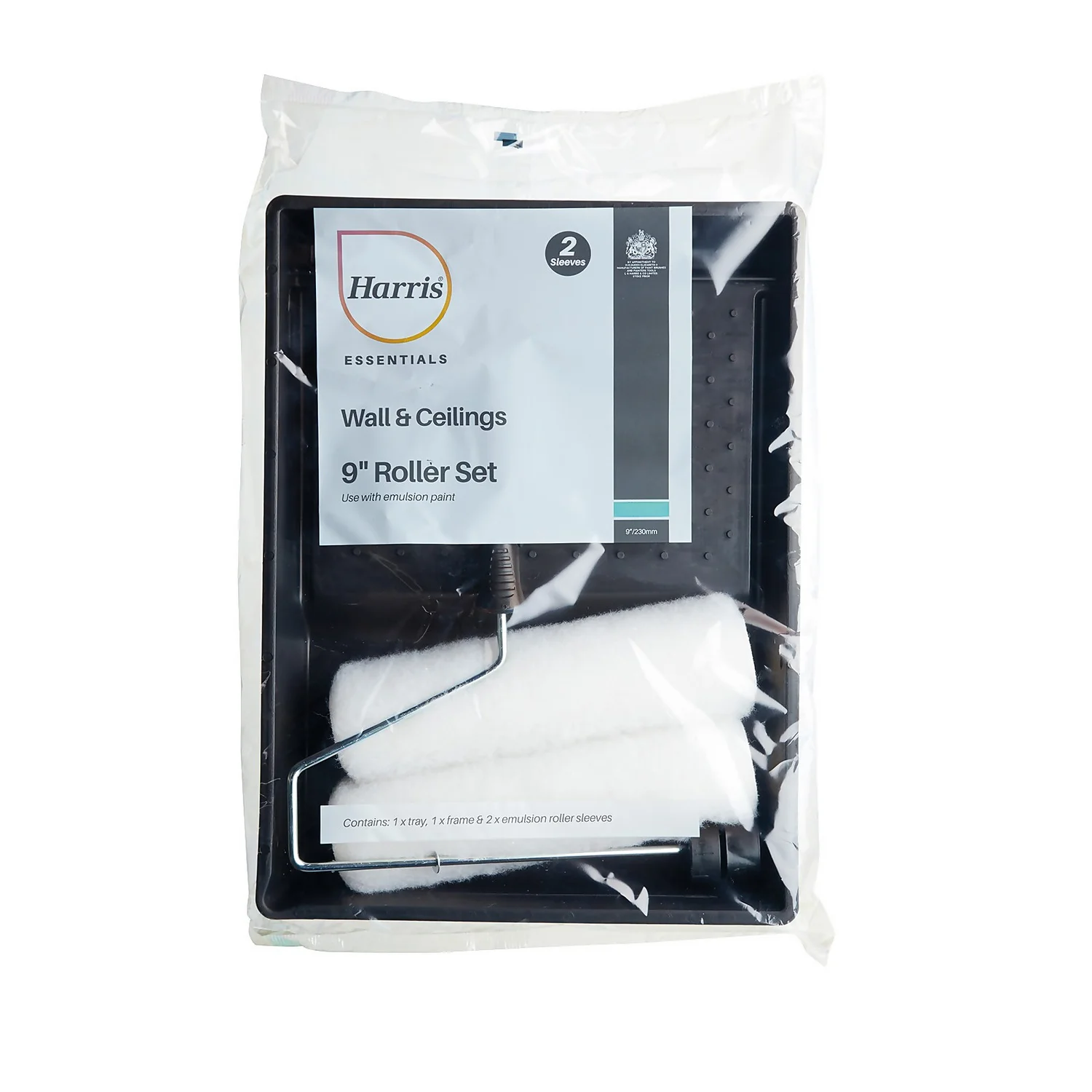 Harris Essentials Walls & Ceilings 9in Roller Set 2 Sleeves 2 Harris Essentials Walls & Ceilings 9in Roller Set 2 Sleeves - Image 2