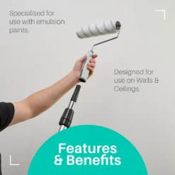 Harris Seriously Good Walls & Ceilings 9in Twin Sleeve Roller & Tray Set -Haris Home Shop 12891766 1435045984193189