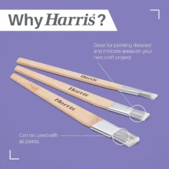 Harris Seriously Good Hobby & Craft Fitch Paint Brushes 3 Pack -Haris Home Shop 12891812 1845045983295301