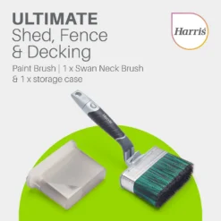 Harris Ultimate Shed & Fence 120mm Swan Neck Paint Brush -Haris Home Shop 12891873 1945045983153713
