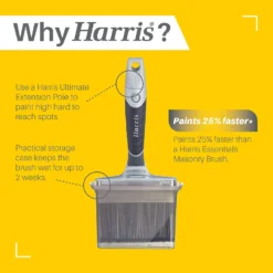 Harris Ultimate Masonry 120mm Swan Neck Paint Brush -Haris Home Shop 12891874 1885045983292577