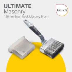 Harris Ultimate Masonry 120mm Swan Neck Paint Brush -Haris Home Shop 12891874 8095045983184079