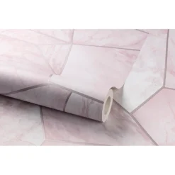 Grandeco Marble Apex Pink Wallpaper -Haris Home Shop 12920654 7524873328093670