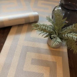 Belgravia Giorgio Beige Greek Key Wallpaper -Haris Home Shop 12954566 1674858551988545