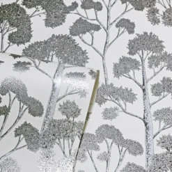 Arthouse Delamere WhiteSilver Wallpaper -Haris Home Shop 12961406 1294856734649070