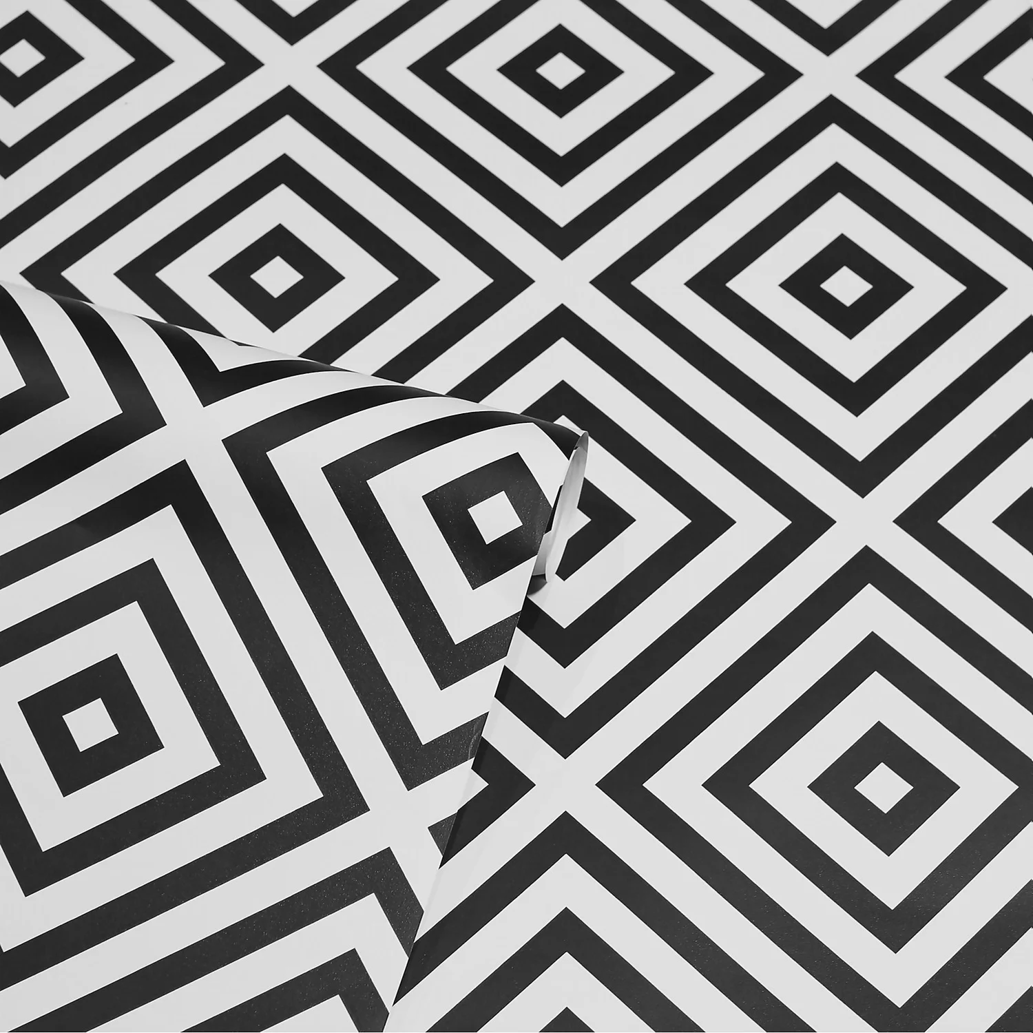 Arthouse Geometric Diamond Mono Wallpaper 4 Arthouse Geometric Diamond Mono Wallpaper - Image 4