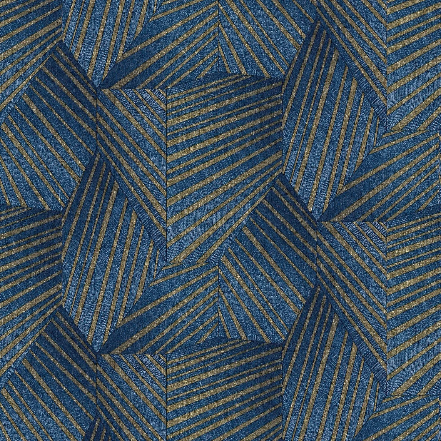 Elle Decoration Stripe Blue Gold Wallpaper 1 Elle Decoration Stripe Blue Gold Wallpaper