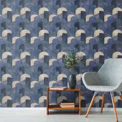 Elle Decoration Retro Blue Wallpaper 5 Elle Decoration Retro Blue Wallpaper -Haris Home Shop 13027947 9764973364625107